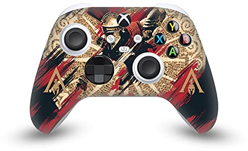 Head Case Designs Offizielle Zugelassen Assassin's Creed Alexios Odyssee Kunstwerk Vinyl Haut Gaming Aufkleber Abziehbild Abdeckung kompatibel mit Xbox Series X/S Controller
