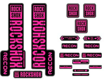 Rock Shox Recon 2019 Fork Bike Compatible Stickers 29''