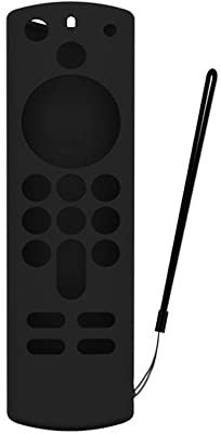 AMZLORD Fernbedienung, Anti-Rutsch-Hülle for Amazon Fire TV Stick 3. Generation, Schwarz
