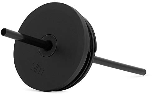 Simple Modern Tumbler Lid with Straw | Reusable Replacement ONLY Fits Simple Modern, S|M Plastic Classic | Classic Collection | Midnight Black