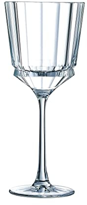 Cristal d'Arques Paris - Collection Macassar - 6 Verres à pied 25 cl - Brillance, Transparence et Haute Résistance - Fabriqués en France - Emballage renforcé, adapté à la vente en ligne