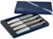 Opinel Facette Slate Tafelmesser-Set, 4-teilig, Slate aus rostfreiem MA5 Stahl, 254650