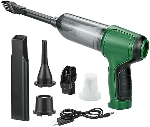 CECOMBINE Car Vacuum Cleaner Cordless, 3 In 1 Rechargeable 9000PA Handheld Vacuum Cleaner, 120W Portable Hand Vacuum Duster for Car/Pet/Keyboard/Laptop/Computer/Desk