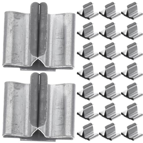 Homsfou 100 Stück Dochthalter aus Metall zur Herstellung von Kerzen, Zubehör zum Halten von Docht und Fixierung in Wachsgläsern, 1,5 x 1,3 x 1,1 cm