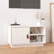 FIRBNUS TV-Schrank Weiß 70x34x40 cm Wohnzimmer Möbel Industrial Lowboard Holz Fernsehschrank TV Cabinet Unterschrank Fernsehkommode Kiefer