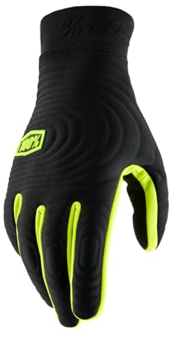 100% BRISKER Xtreme Handschuhe Schwarz/Fluo Gelb - XL