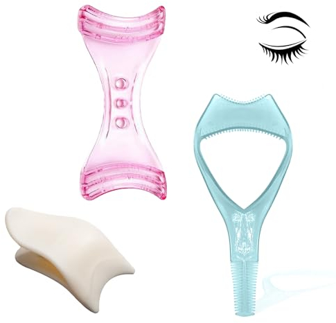 YEJAHY 3pcs Mascara Shield Applicator,3 in 1 Eyelashes Tools Eyeliner Template Mould Makeup Mascara Stencil for Girls Women