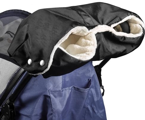 Stroller Hand Muff, Thick Gloves Anti-Freeze, Hand Warmer Muff with Fleece, Waterproof, Windproof, Universal Size for Pushchairs