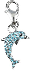 Depesche 11785-082 Charms Express yourself - Anhänger für Halsketten und Armband, Delfin, versilbert, als kleines Geschenk