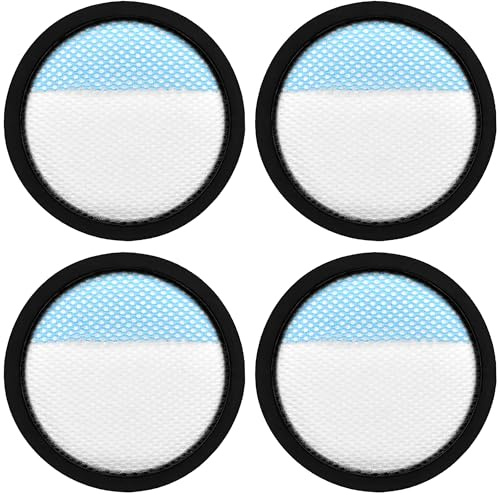 Fette Filter - Replacement Filter Compatible with Ryobi Stick Vacuum PCL720 PBLSV716 PBLSV717 Part # A32SV720N Also Compatible with Hoover ONEPWR Emerge BH53600 BH53602 Part # AH48000 - Pack of 4