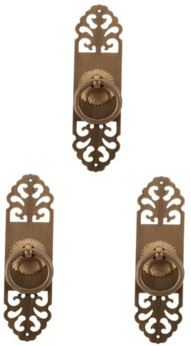 Mikikit 3sätze Antiker Stil Möbelgriff Aus Vintage Schrank Und Schubladengriff Chinesisches Design Für Türen Kleiderschränke Und Bücherregale Und Abriebfest Elegantes Zuhause