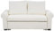 Beliani 2-Sitzer Sofa Creme mit Schlaffunktion Kissen Schlafsofa ausziehbar Retro Silda
