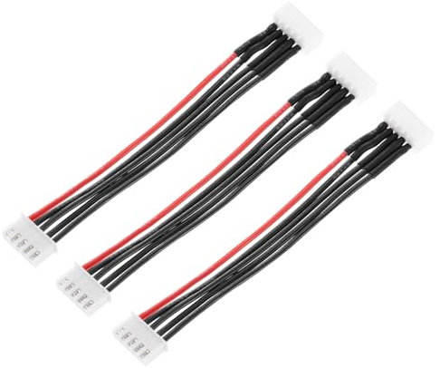 sourcing map Battery Balance Plug Connector Cable 4S Leads Extension Cable for RC Car Airplanes Remote Control 3Pcs