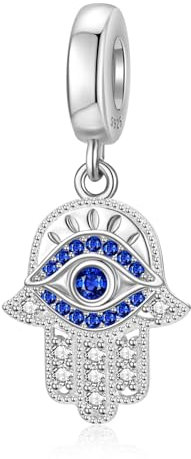 LANBEIDE Evil Eye Charms für Pandora Charms, 925 Sterling Silber Beads Reise Beads für Pandora Armband Geschenke für Frauen
