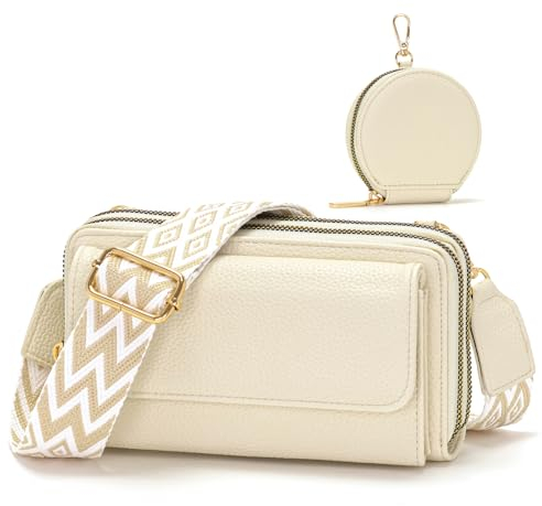 Snmoec handytasche zum umhängen damen handytasche mit geldbörse zum umhängen kleine umhängetasche damen kleine handtasche damen handy tasche Beige