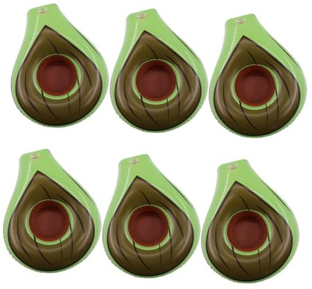HEMOTON 12 STK Avocado-becherhalter Aufblasbarer Pool Tassenmatten Für Sommerpartys Aufblasbare Getränkehalter Becherhalter Für Getränke Spaß Für Aufblasbare Halterung PVC Wiederverwendbar