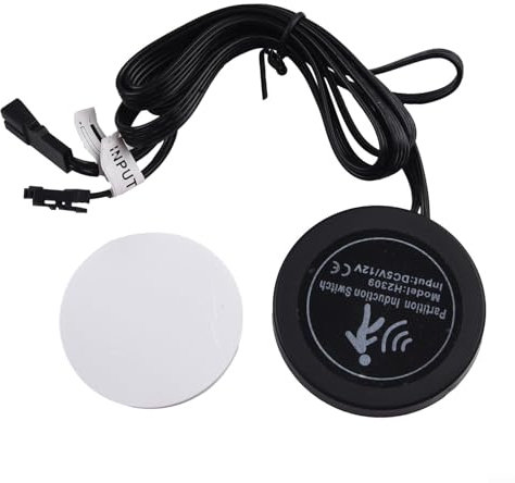 Interruptor de sensor táctil para paneles de madera, en cualquier lugar, sin necesidad de taladrar, 12 V 24 V (interruptor táctil)