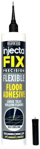 Injectafix 300ml - Strong Repair Adhesive Fix Loose Tiles & Hollow Floors Repair Kit - Ceramic, Laminate, Wood and LVT - Includes Micro Syringe Tip With Anti Clog Wire in Cap