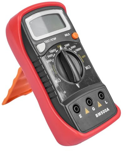 Sarini Tester Digitale di Resistenza di Isolamento Bm500a 1000V 1999mω Resistenza Display LCD Megaohmmetro Tester elettronico per Manutenzione Tester Portatile