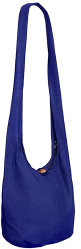 PANASIAM Schulterbeutel Damen & Herren - Große & leichte Schultertasche | Unisex Baumwolltasche, Umhängetasche, 2 Größen mit Reißverschluss & extra Innentasche, robust & pflegeleicht, Baumwolle