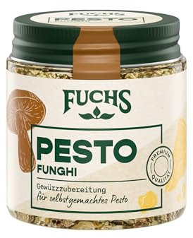 Fuchs Gewürze - Pesto Funghi Gewürzzubereitung | Für selbstgemachtes Pesto Funghi | Pesto Gewürzzubereitung in Premium-Qualität | 40 g im wiederverschließbaren Gewürzglas