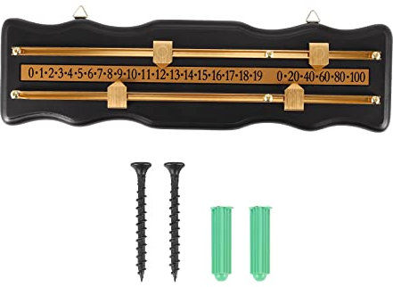 Qusedwey Billard Anzeigetafel Wandmontierte Anzeigetafel Snooker Anzeigetafel Internationale Anzeigetafel Aus Gebeiztem, Schwarz