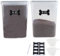 Geyecete 2 PC [8.5L / 287 Oz] large food storage containers Extra Large dog Food Storage Containers with Airtight Lids Can hold 15-20 pounds of dog food-Black