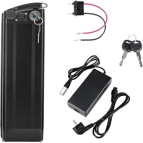 Ebike Batterie 48V 25Ah 30Ah 35Ah, Ebike Akku 48V eingebauter BMS mit Ladegerät wasserdichter PVC-Akku Lithium-Ionen-Batterie für 1000W 800W 500W 200W Elektrofahrrad 48V 35Ah,3