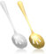 2 Pcs Serving Spoon Large Serving Spoons for Buffet Stainless Steel Sering Utensils Set Silver Slotted Spoons for Parties Catering Kitchen Restaurant, Dishwasher Safe Gifts for Home, Restaurant