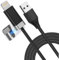 Magtame StayCable Câble USB A vers Lightning, avec aimant Keeper 1 m, charge rapide et synchronisation des données, câble de charge anti-enchevêtrement, tressé, pour iPhone 12, 13, 14, accessoire de