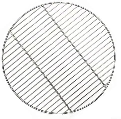 FACULX Robuster runder Edelstahl-Grillrost, Ersatz-Gitternetz für Outdoor-Grill, Camping, mehrere Größen (38 cm)