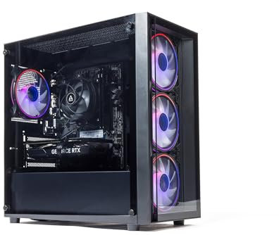GTR Gaming PC | Intel Core i5-12400F, RTX 3050 6GB, 16GB DDR4 3200MHz, 1TB NVMe SSD, 500W 80+ Bronze PSU, ARGB Glass-Black Case, WiFi, Windows 11 Home | Prebuilt Gaming Desktop PC