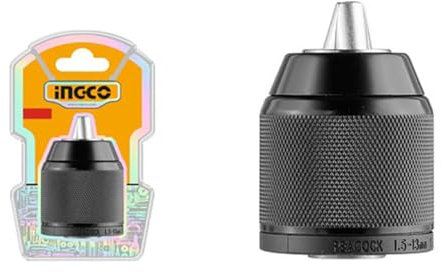 Ingco KC13201 Mandrino Autoserrante 13 Mm in Metallo per Trapani e Avvitatori Fino a 60 Nm