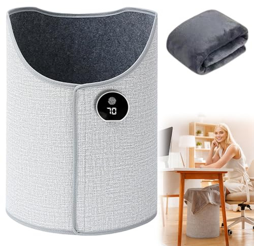 HOVCEH Under Desk Leg Heater, Leg Warmer Under Desk,Under Desk Leg Warmer with 5 Temperature Setting, Electric Portable Folding Heating Foot and Leg Warmer for Office and Home Gift for Winter Warmth