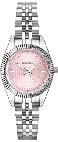 Sekonda Francis Damen-Quarzuhr 26 mm in Silber mit Analog-Anzeige und Edelstahlarmband