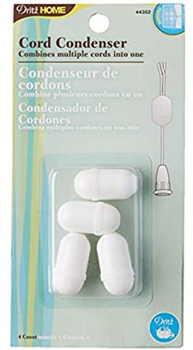 Dritz Cord Condensers, White, 4/Pack