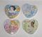 Disney Princess Herzform Magic Pop up Handtücher – 4 Vielseitige Prinzessinnen