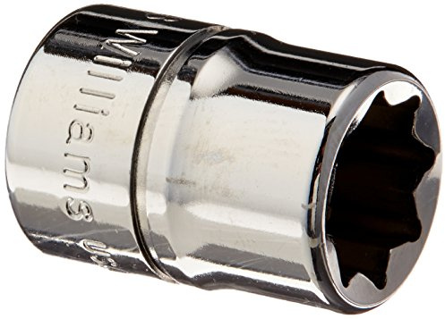 Williams JHWBD-812 SuperTorque 3/8-Inch Drive Shallow 8-Point 3/8-Inch Socket with Lobular Openings and Chrome Finish