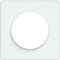Plaque de finition 1 poste blanc Odace
