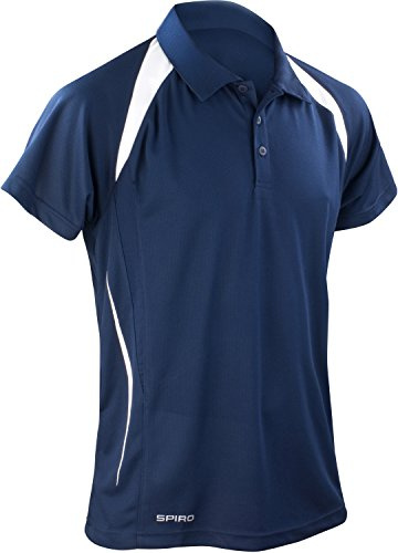 Spiro Team Spirit Polo Herren Poloshirt , Blau (Navy/White 252) , XX-Large