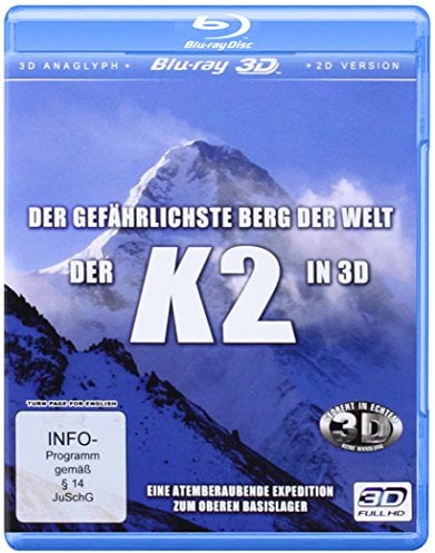 K2 in 3D - Der gefährlichste Berg der Welt (Real 3D + 3D anaglyph inkl. 2 Brillen + 2D-Version) [3D Blu-ray]