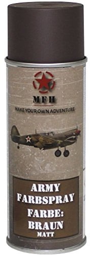 BW Army Farbspraydosen Sprühfarbe Armeelack 400ml DS 13,25 ?/L Braun matt