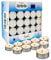 Hyoola Bougies Chauffe Plat - Pack de 200 Bougies en Vrac - Lot Bougies Chauffe Plat - Bougies Blanches Chauffe-Plat Fabriquées en Europe - 4 Heures