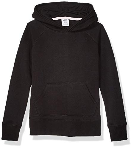 Amazon Essentials Felpa con Cappuccio Modello Pullover Bambine e Ragazze, Nero, 5 Anni