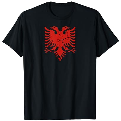Albanien Flagge Albanischer Adler Tshirt Albanien T-Shirt