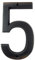 HASWARE House Number Sign 6 Inch (15 cm) Vintage Style Aged Bronze Finish Door Numbers Signage Plaque Street Home Address Numerals,Zinc Alloy[Number 5]