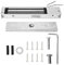 DC 12V Electromagnetic Lock, 280kg(617.3lbs) Waterproof Door Access Control Maglock Kit System, Electric Magnetic Door Lock Holding Force for Wooden Door, Metal Door, Glass Door, Fireproof Door