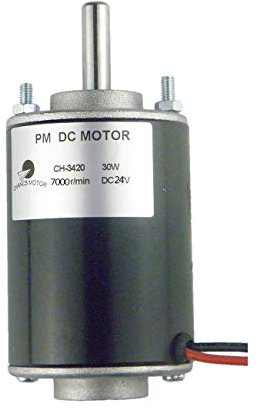 CHANCS Mini-Permanentmagnet-Elektromotor CH-3420 24V DC 7000RPM Minor Shaft Upgrade Motor