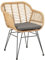 IDIMEX Chaise de Jardin Paramo Imitation rotin, Fauteuil d'intérieur ou d'extérieur pour Jardin en polyrattan résistant aux UV et 4 Pieds en métal Anti-Rouille laqué Noir