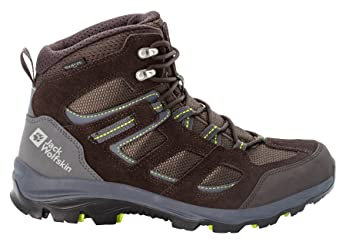Jack Wolfskin Herren Vojo 3 Texapore Mid M, Dark Brown Lime, 44 EU